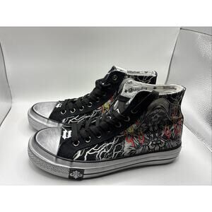 Affliction Men's/Womans Hi-Top Shoes Phantom Fire Brand New Grunge Y2K W 6.5